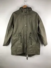 ZARA モッズコート レディース M カーキ 3132202602250013