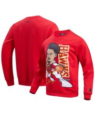 プロスタンダード メンズ アウター パーカー・スウェット スウェット シャツ Pro Standard Mens Trae Young Red Atlanta Hawks Avatar Pullover Sweatshirt Red レッド