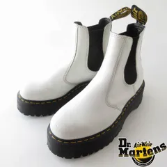 Dr.Martens ドクターマーチン 2976 QUAD 厚底 チェルシーブーツ 白系 UK7/US8M 26cm サイドゴア ブーツ ホワイト D153-32-0023XV