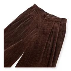 DOLCE ELEGANTE ドルチェ コーデュロイ タック スラックスパンツ サイズ 79 /日本製/ワールド/ブラウン/メンズ