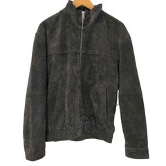 ザラ ZARA SUEDE LEATHER JACKET スエード レザー ジャケット メンズ import：M 