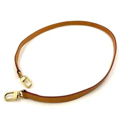 LOUIS VUITTON ショルダーストラップ レザー ブラウン ゴールド