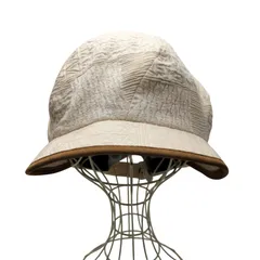 カシラ CA4LA リネン混 ジャガード ひも付き ハット キャップ レディース JPN：42 