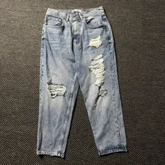 ザラ ダメージデニム パンツ (レディース)