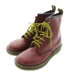 ドクターマーチン DR.MARTENS 1460 8ホールブーツ ショート レザー レースアップ ロゴ UK6 25㎝ バーガンディー /XZ ■GY19