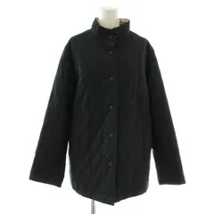 バーバリー ロンドン BURBERRY LONDON 中綿ジャケット アウター ナイロン混 キルティング ハイネック 裏地ノバチェック 13BR 黒 ブラック /XZ ■GY19