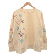 ポールスミス PAUL SMITH スウェット トレーナー 刺繍 長袖 2L ベージュ /FF ■GY18