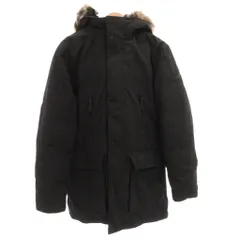 マイケルコース MICHAEL KORS 中綿コート ジャケット フェイクファー ロゴ XS 黒 ブラック MC27350 /FF ■GY11