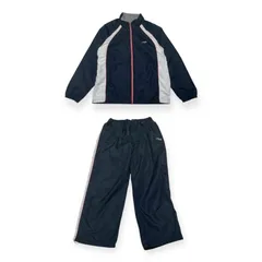 【古着】 00s FILA フィラ ナイロン セットアップ L ネイビー ジャージ上下 トラックジャケット パンツ