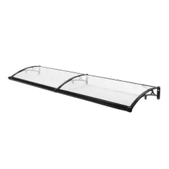 「数量限定セール」全新品 【TYPE B 64*204cm  透明】雨よけ 屋根庇 雪対策  ひさし 組立が簡単 雨よけ 雪よけ テラス 玄関 梅雨対策 住宅用 パティオ日除け 後付け 雨雪パネルをミュート キャノピー