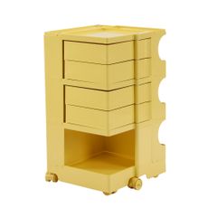 「大人気商品」全新品 【バターイエロー・3段】収納ワゴン キャスター付き ブレーキ付き おしゃれ 3段トレイ キッチンワゴン  回転式 収納 ベビーワゴン キッチン収納 ラック サイドワゴン キッチン  ドレッサー