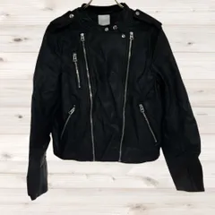 A1186 エイチアンドエム H&M カジュアルジャケット アウター 黒