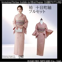 袷　正絹　紬　十日町紬　小紋　フルセット　4点 タ-40