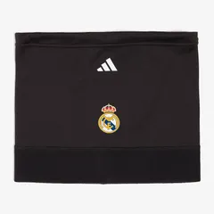 【送料無料・匿名配送】adidas アディダス レアルマドリード ネックウォーマー スヌード 防寒 25/26 黒 ブラック 新品 正規品 並行輸入 日本未発売