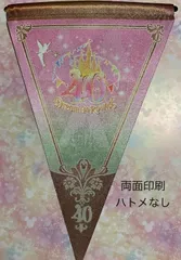 07様専用　両面印刷　ハトメなし　ディズニー40周年ロゴ　ガーランドタペストリー　商品説明をお読み下さい