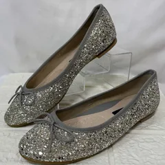 TALANTON by DIANA タラントン バイ ダイアナ ラメグリッターラウンドトゥ フラット バレエシューズ 23.5㎝