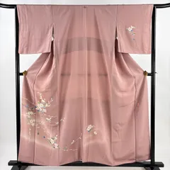 平和屋着物●本加賀友禅作家　南克治　訪問着　枝花文　正絹　逸品　AABG7099ph 本加賀友禅 南克治 訪問着 花柄 正絹 緑 白 青 836 | kimono Re:和