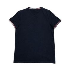 国内正規品］モンクレール M スリムフィット ブラック Tシャツ 4S427 
