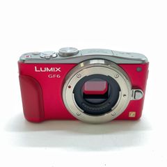 [Full Money Back Guarantee] [Fastest Shipping] Panasonic LUMIX DMC-GF6W-R Digital SLR Camera with Double Zoom Lens Kit (Red) - Tested and Working