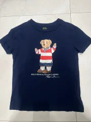 ポロ ラルフローレン キッズ ベア Tシャツ ネイビー 7/130