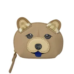 Kate spade(ケイトスペード) コインケース - PWRU6137 ベージュ×黒×マルチ イヌ/戌年 (Year of the Dog) レザー