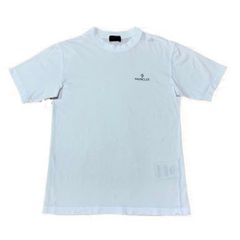 美品〕モンクレール プリントTシャツ XS ホワイト 国内正規品 5S59 