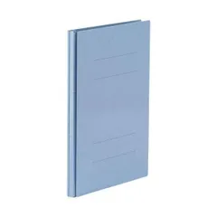 TANOSEE 背幅伸縮フラットファイル（PPラミ表紙）A4タテ 1000枚収容 背幅18～118mm ブルー 1セット（50冊）