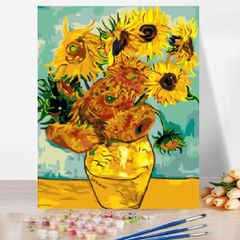 向日葵】アクリル画 キャンパスアート 30×40cm 原画 アート - メルカリ
