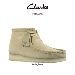 CLARKS(クラークス)ワラビーブーツ アンクルブーツ スエード スタンダード シューズ ハイカット レースアップ メープル メンズ WALLABEE BOOTS 26155516