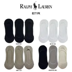 POLO RALPH LAUREN(ポロ ラルフローレン)メンズ ショート ソックス 3足セット フットカバー コットン カジュアル 男性用 靴下 NO SHOW FOOT LINER 8271PK