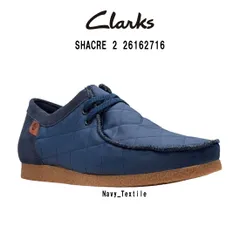 CLARKS(クラークス)シェイカー II モカシン シューズ スタンダード テキスタイル ネイビー ブルー キルティング カジュアル メンズ SHACRE 2 26162716