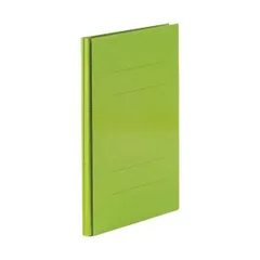 （まとめ）TANOSEE 背幅伸縮フラットファイル（PPラミ表紙）A4タテ 1000枚収容 背幅18～118mm グリーン 1セット（10冊）〔×2セット〕