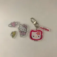 まとめ売り) サンリオ ハローキティ アクリル マグネット（磁石） 天使 エンジェル キーホルダー レトロ 古典