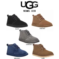 UGG(アグ)メンズ ニューメル ブーツ ムートン チャッカブーツ ショート レースアップ シューズ スエード クッション カジュアル 男性用 靴 M NEUMEL 3236