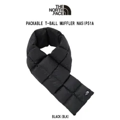 THE NORTH FACE(ザノースフェイス)マフラー パッカブル ティーボール 防寒 軽量 収納 折り畳み ブラック PACKABLE T-BALL MUFFLER NA5IP51A 韓国輸入品