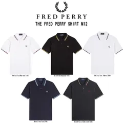 FRED PERRY(フレッドペリー)ポロシャツ ボックスフィット 刺しゅう ロゴ コットン ピケ 半袖 ライン カジュアル ストリート メンズ  M12