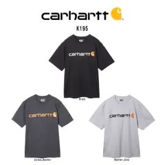 Carhartt(カーハート)Tシャツ 半袖 ロゴ グラフィック ルーズフィット プリント 大きめ ヘビーウェイト カジュアル メンズ Logo Graphic T-Shirt K195