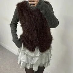 3段フリル グレー ミニスカート L 美シルエット ゴムウエスト ボリューム