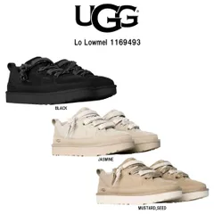 UGG(アグ)メンズ ロー ローメル スニーカー ローカット レースアップ シューズ スエード キャンバスメッシュ 異素材 ロゴ 厚底 靴  M Lo Lowmel 1169493