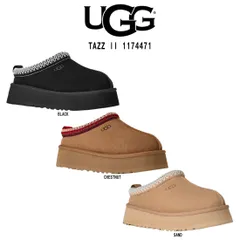 UGG(アグ)レディース タズ スリッポン シューズ サンダル スエード シープスキン ふわふわ アグブレイド プラットフォーム 靴 W Tazz II 1174471