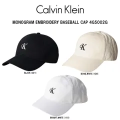 Calvin Klein(カルバンクライン)ck キャップ 帽子 ロゴ モノグラム 6パネル コットン 調整可能 アジャスター シンプル メンズ レディース 4G5002G