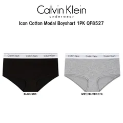 Calvin Klein(カルバンクライン)ck レディース ボーイショーツ アイコン コットン ショーツ ロゴ ストレッチ スポーツ 女性用 下着 インナー 1PK QF8527