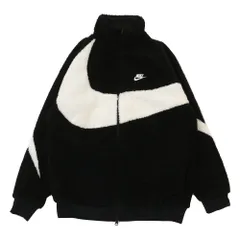 [ナイキ] SWOOSH FULL ZIP JACKET ボア フリース ジャケット BLACK/SAIL BQ6546-011 [Mサイズ] 