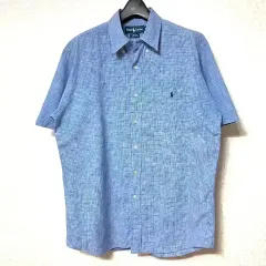 M 95 ポロラルフローレン CHECK 半袖 シャツ