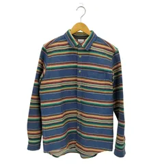 ミスタージェントルマン MISTERGENTLEMAN マルチボーダー L/S シャツ メンズ  Lのサムネイル