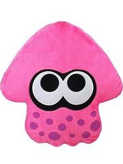 Splatoon2 쿠션 이카네온 핑크 봉제 인형 높이 35cm