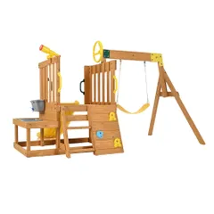 「数量限定セール」全新品 大型遊具 屋外遊具 ジャングルジム 滑り台 室外 木製 天然木  耐荷重50KG 遊具 スギ材 すべり台 家庭用 子供 キッズ 男の子 女の子 コンパクト 3歳~6歳 プレゼント