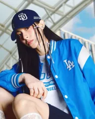 MLB ソウル シリーズ ベーシック デュアル ロゴ ベースボールキャップ LA X SD