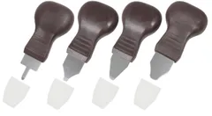 グリップ メンテナンス ドライバーセット 電池交換 修理 工具 WO-RPG オープナー へら こじ開け (ブラウン・4本セット) 裏蓋 腕時計 時計