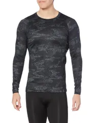 [アンダーアーマー] UA COLDGEAR Fitted Long Sleeve Crew NV Black Black LG [ブラックブラック] [L]
